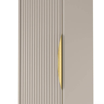 Mobile bagno ANVERS, rigato, maniglia oro, cashmere