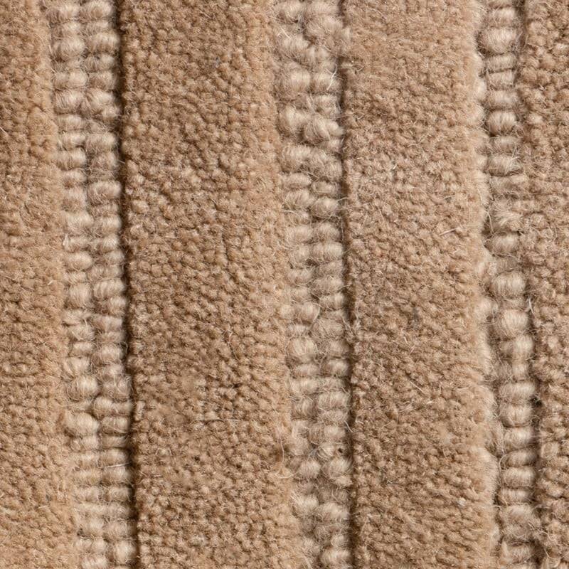 Rechteckiger Teppich MORO, Wolle, dunkelbeige