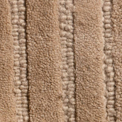 Rechteckiger Teppich MORO, Wolle, dunkelbeige