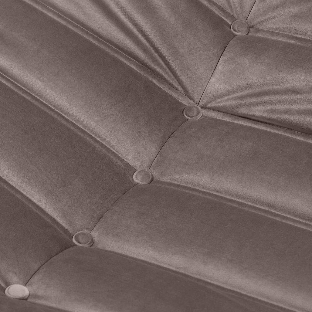 Poltrona Lounge LIBELLULE, marrone-grigio, velluto