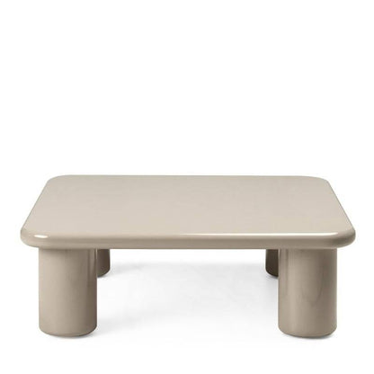 Tavolino MURIEN 90 cm, beige scuro, lucido