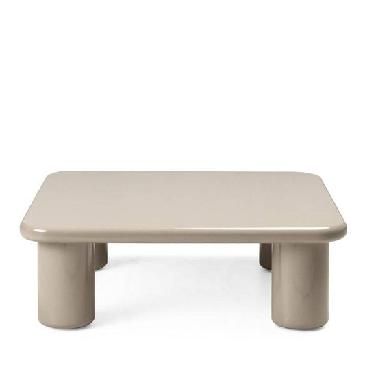 MURIEN Coffee Table 90 cm, dark beige, glossy
