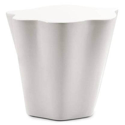 Tavolino Laterale FIOR 49 cm, Grigio-Beige, Lucido
