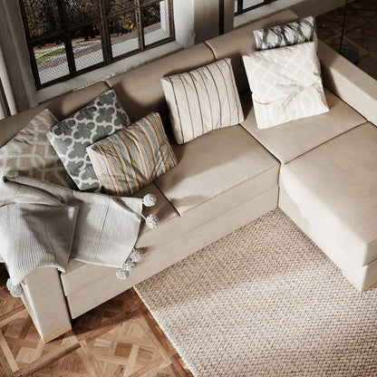 Divano Letto Angolare STABLE R - Beige