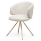 PERLA swivel armchair beige