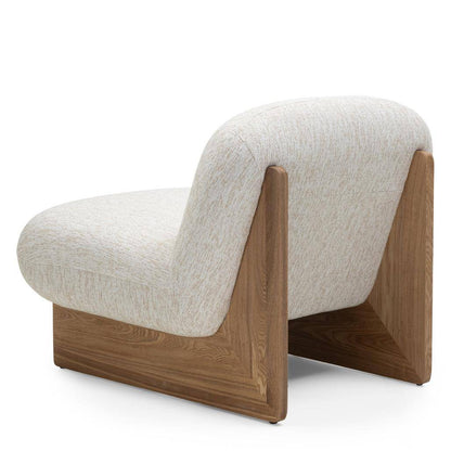 Poltrona lounge MAMET beige forme arrotondate