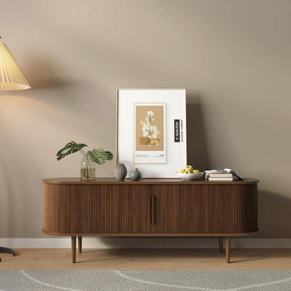 TV-Schrank ORA mit Schiebetüren, Nussbaum