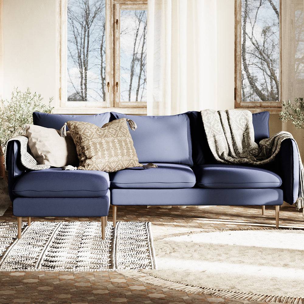 Ecksofa POSH L WOOD Tinte