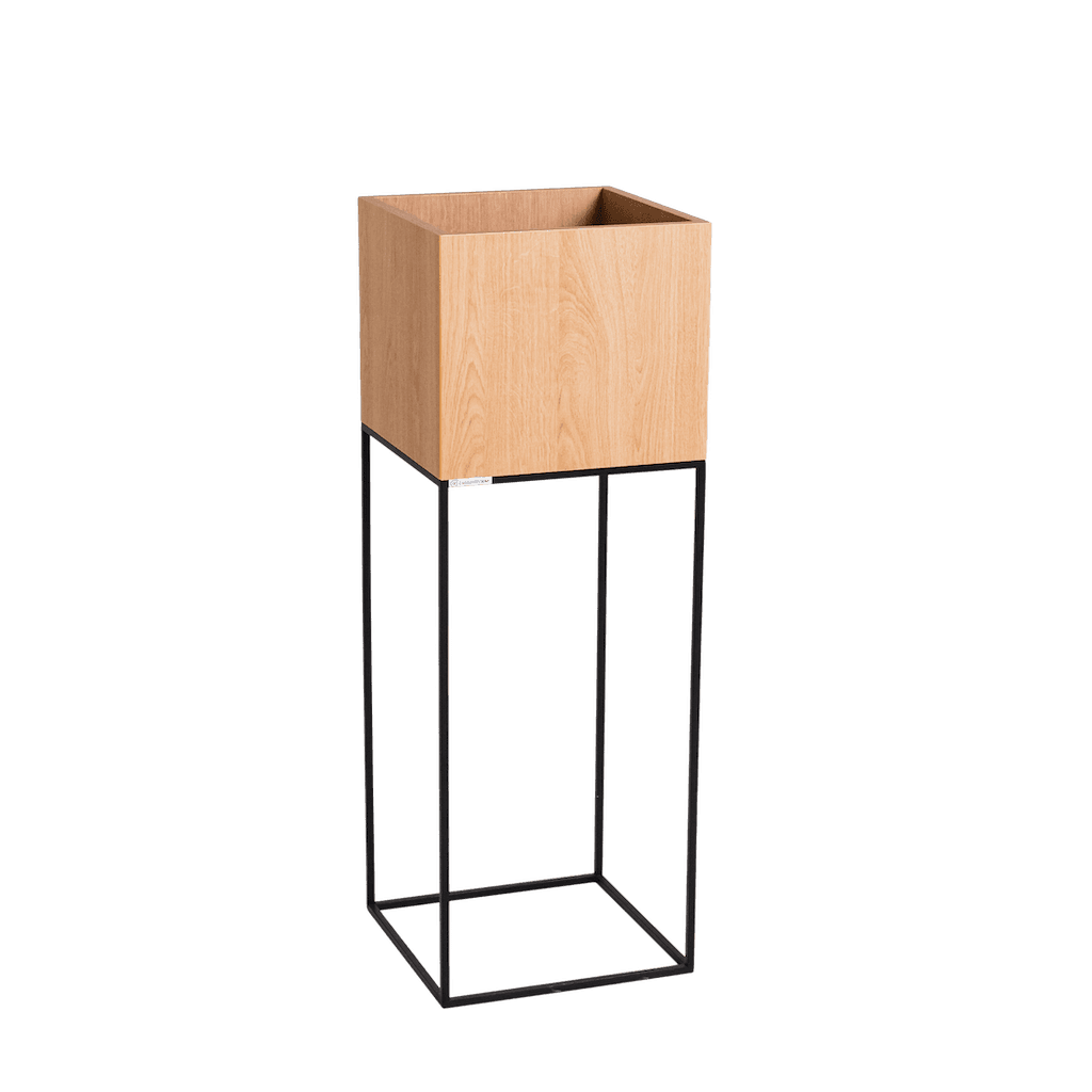 Blumentopf Flowerpot PALMUS METAL 100x35x35 - Natur und Schwarz
