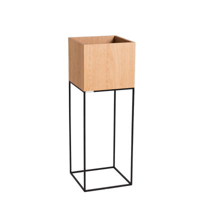 Blumentopf Flowerpot PALMUS METAL 100x35x35 - Natur und Schwarz