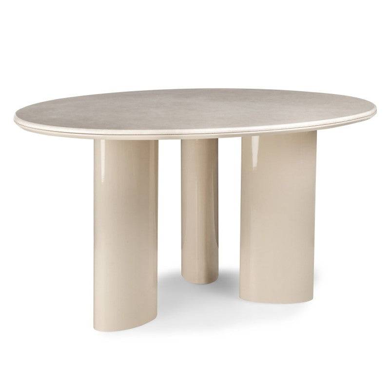 RIONA Tavolo da Pranzo 160 cm, Beige Chiaro/Marmo