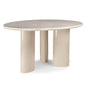 RIONA Esstisch 160 cm, Hellbeige/Marmor
