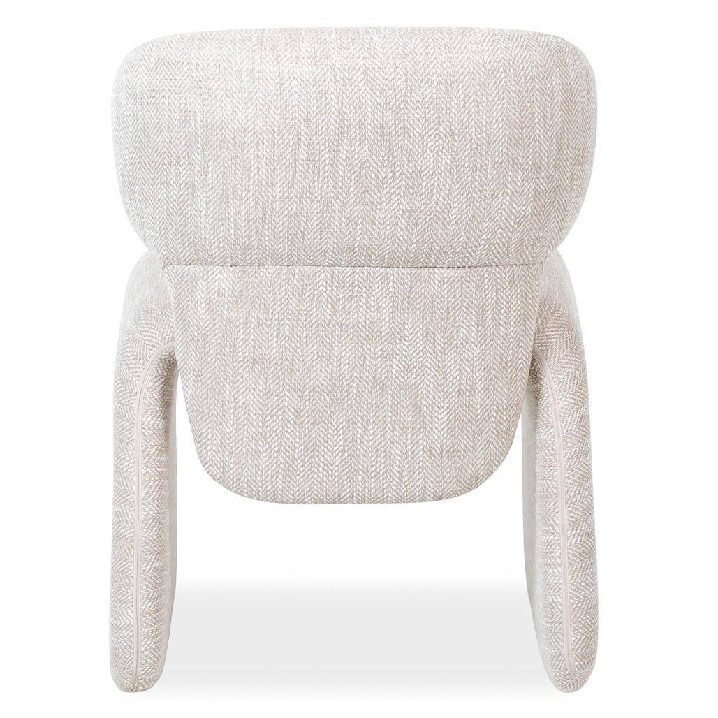 Poltrona rivestita BIZZA, beige