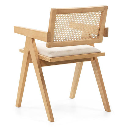 Sedia in legno RENE, intreccia viennese, naturale/beige