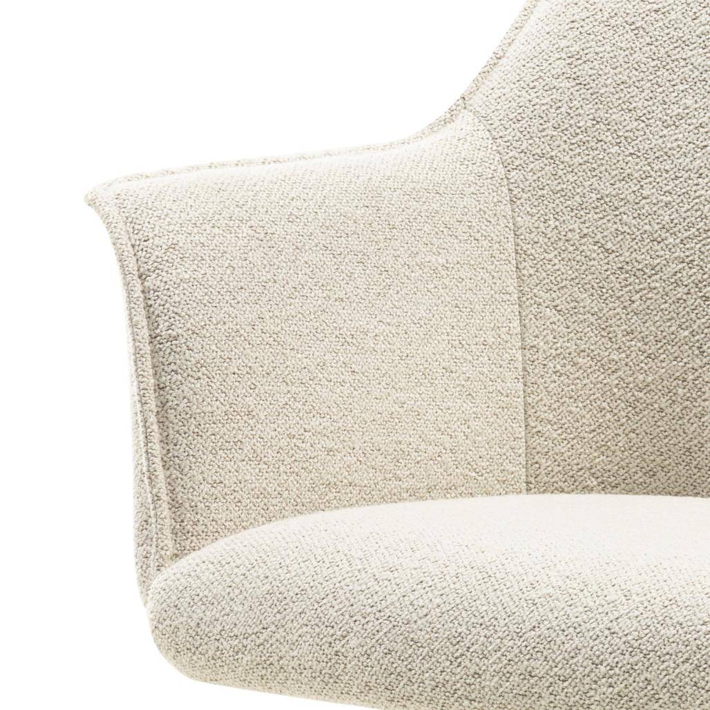 Drehstuhl MANER, Creme, Eiche