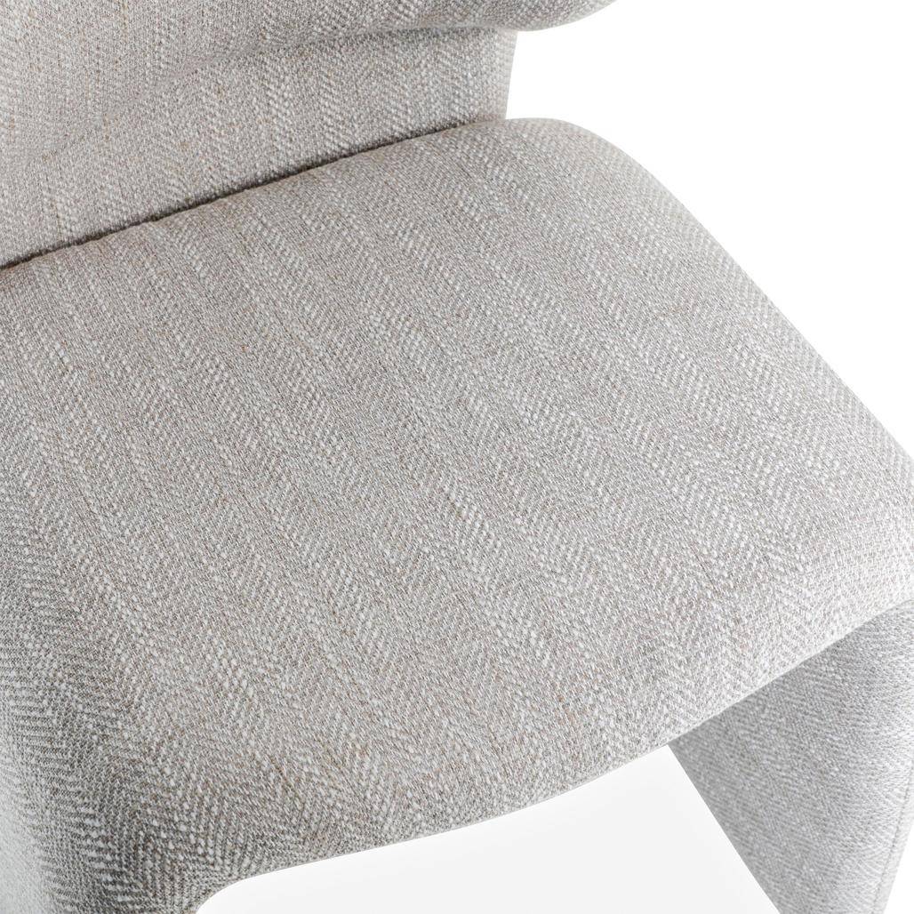 Sessel BIZZA, beige und grau gepolstert