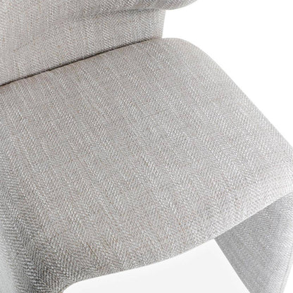 Sessel BIZZA, beige und grau gepolstert