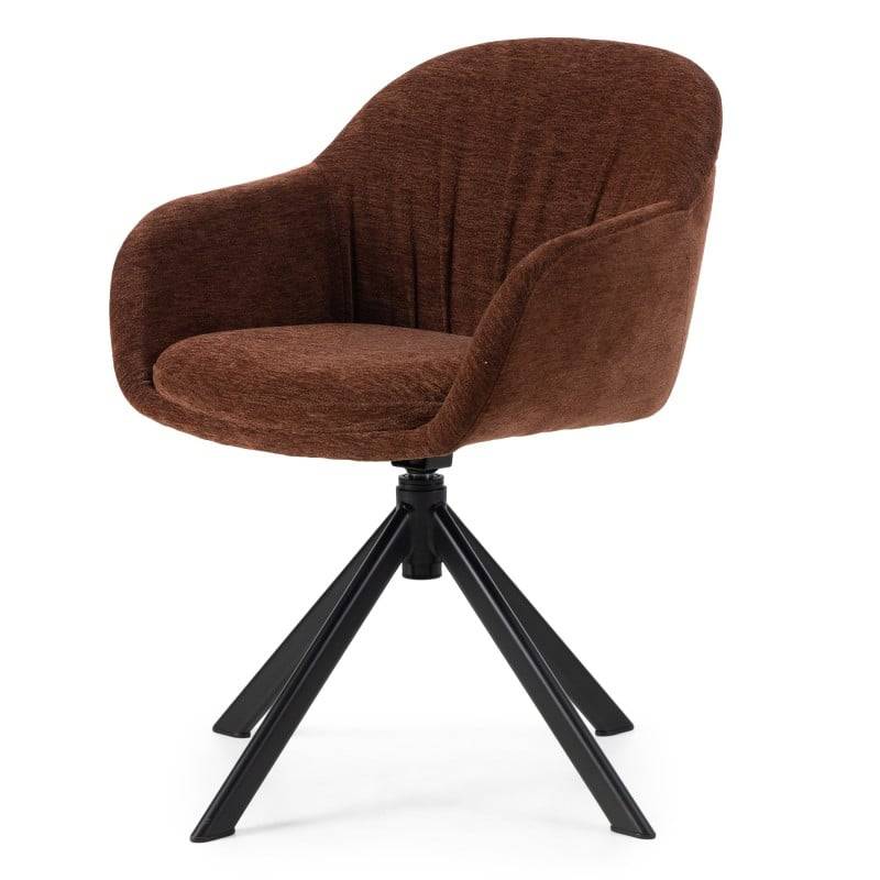 Poltrona Girevole AIRO - Marrone e Rosso