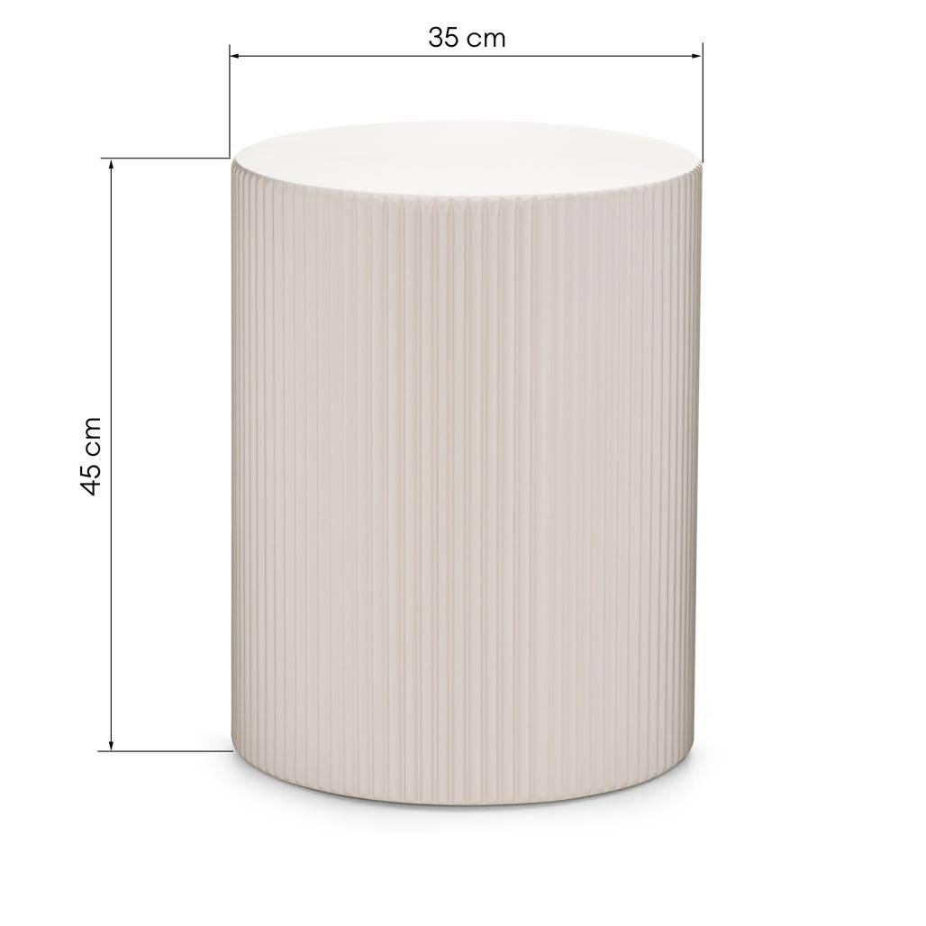 Beistelltisch RYU, 35 cm, Grau-Beige