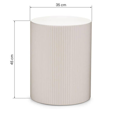 Beistelltisch RYU, 35 cm, Grau-Beige