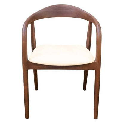Stuhl UDVIKA 2.0, Nussbaum/Creme