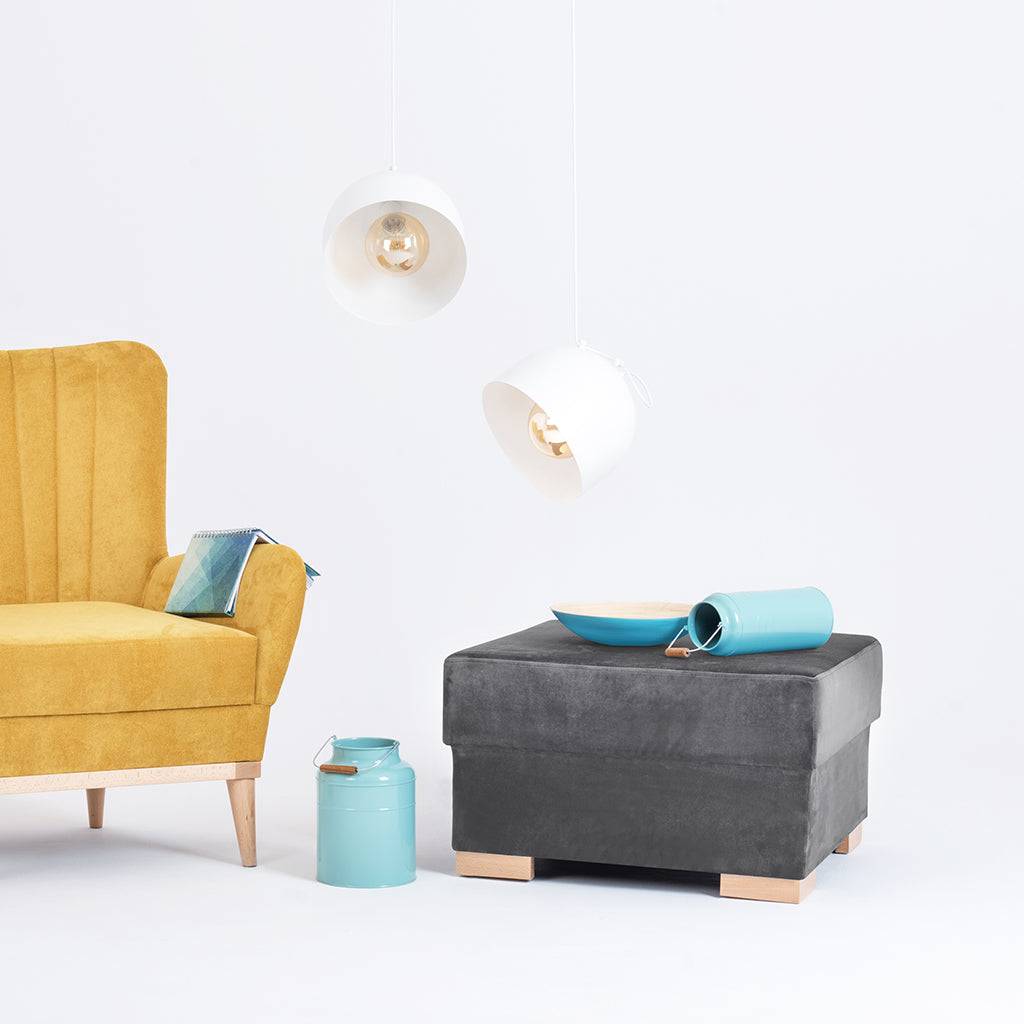 Pouf STABLE – Grau Lila