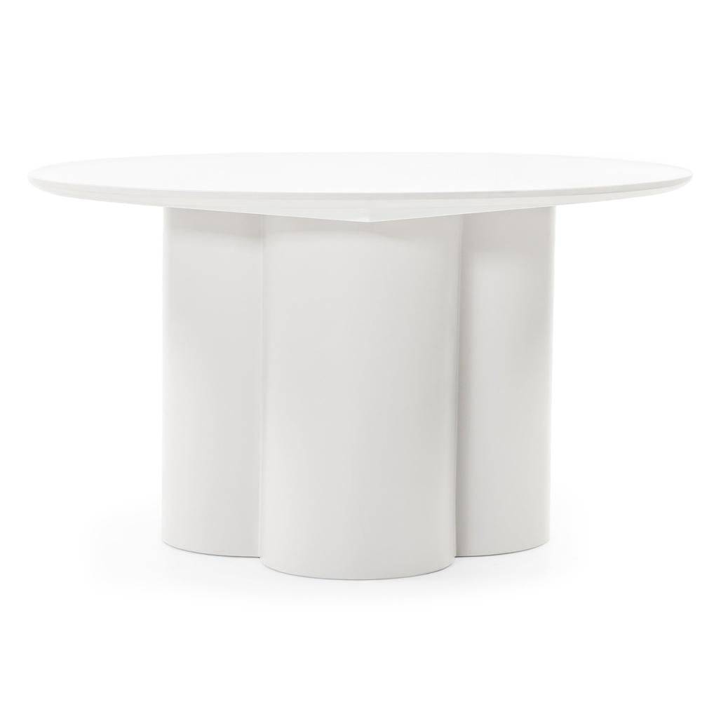 Tavolino Caffè LAVANO 80 cm, tondo, grigio beige