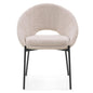 Chair DEAN, beige, black legs