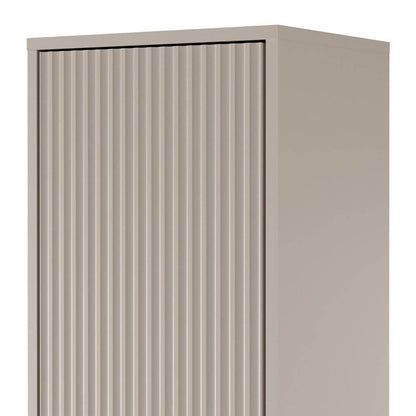 Mobile bagno ANVERS, rigato, maniglia oro, cashmere