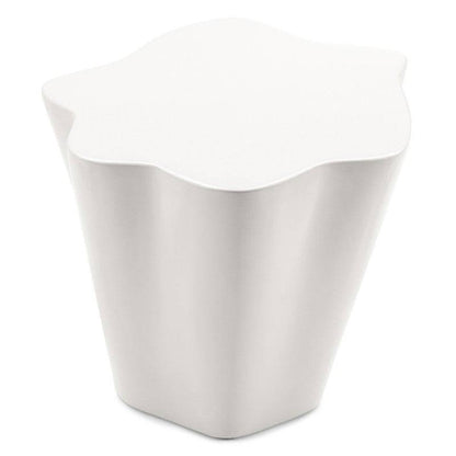 Tavolino Laterale FIOR 49 cm, Grigio-Beige, Lucido