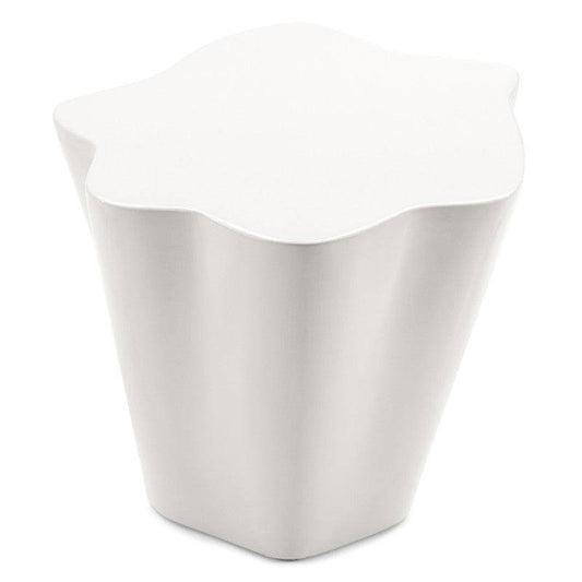 FIOR Side Table 49 cm, Grey-Beige, Glossy