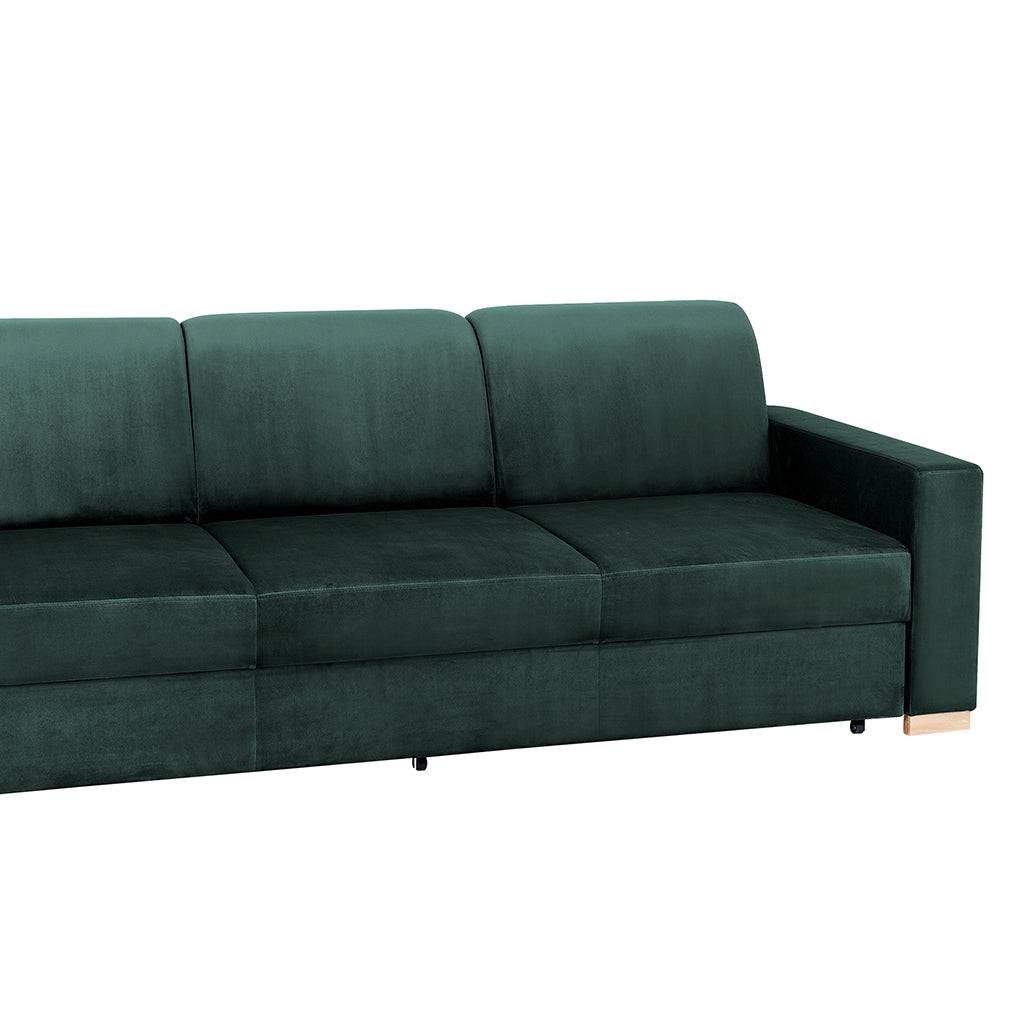 Divano letto STABLE 3 posti - avocado, naturale