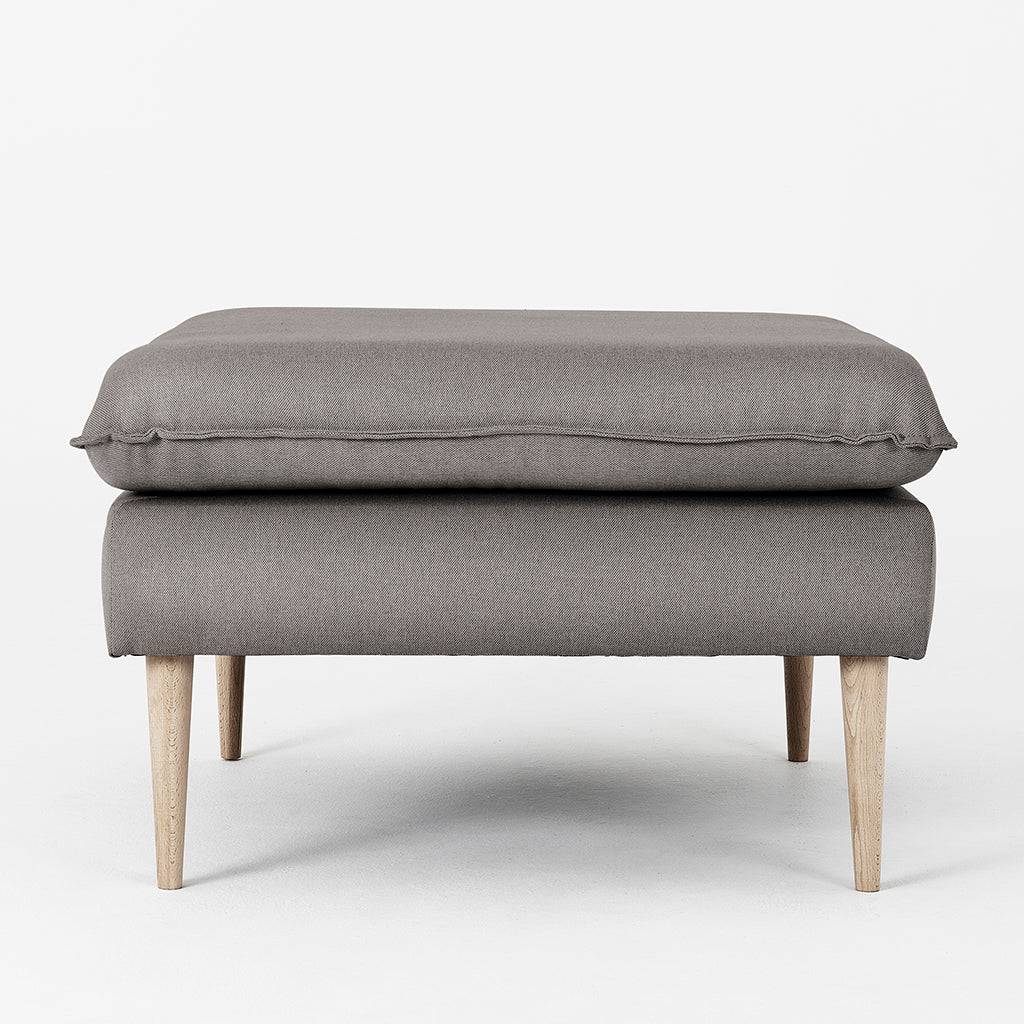 Pouf POSH WOOD – Stahl, Naturholz