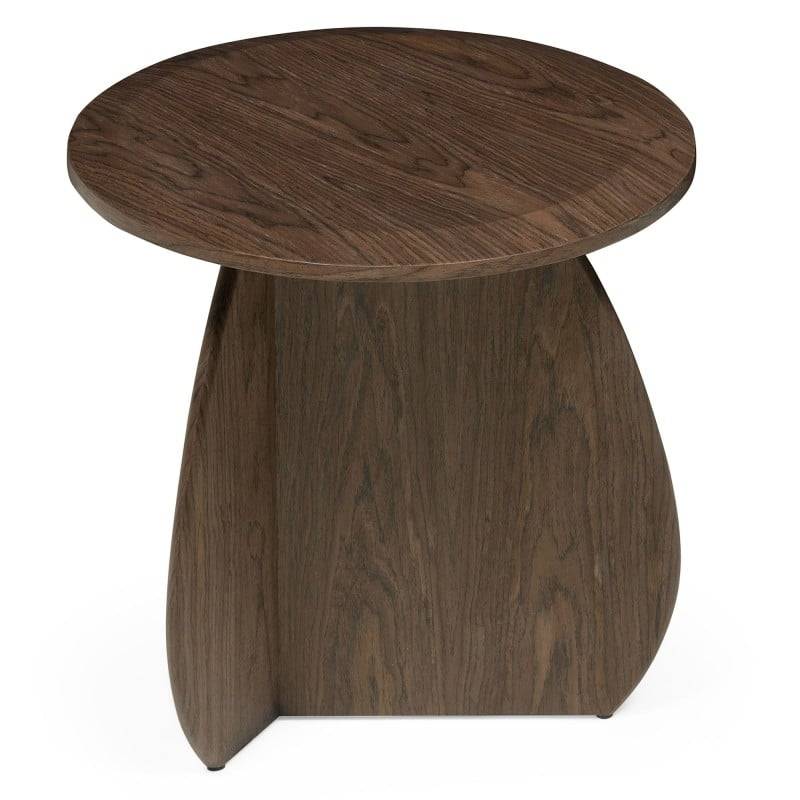 Tavolino laterale OKUN 50 cm, noce scuro
