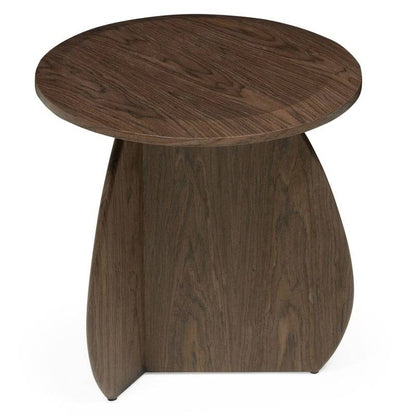 Tavolino laterale OKUN 50 cm, noce scuro