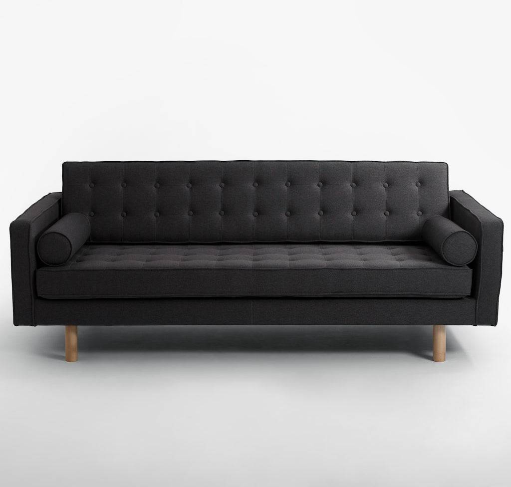 Schlafsofa TOPIC WOOD, Carbon, Naturholz