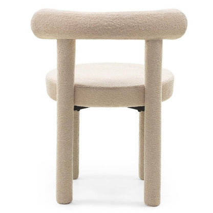 Sedia da Pranzo PERER II, Beige Bouclé