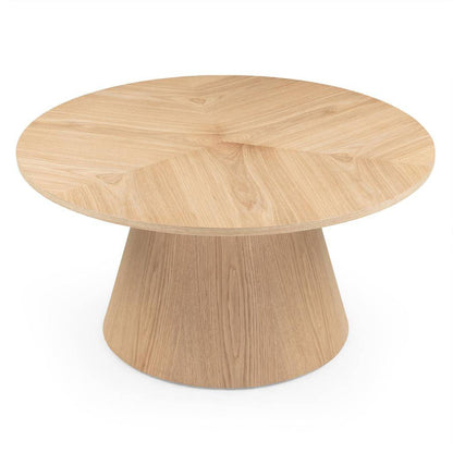 Tavolino da caffè ORB 90 cm, rotondo, quercia