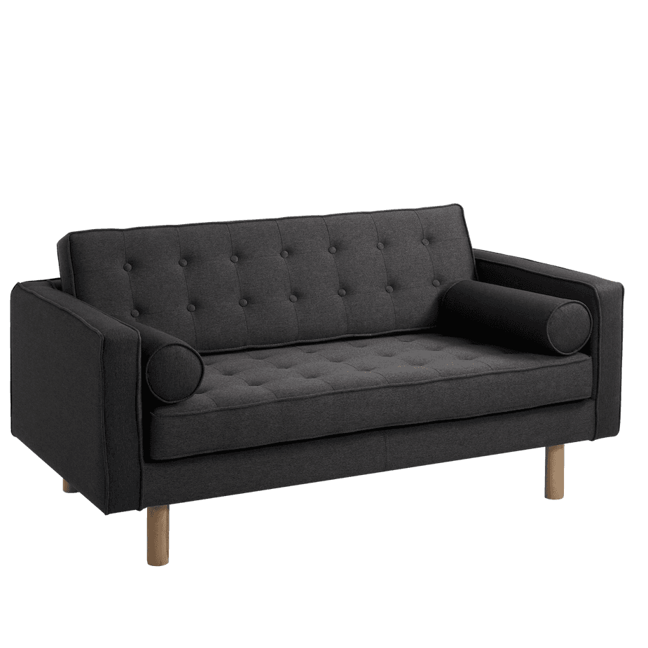 Divano 2 Posti TOPIC WOOD Carbone Naturale