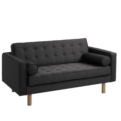 Divano 2 Posti TOPIC WOOD Carbone Naturale