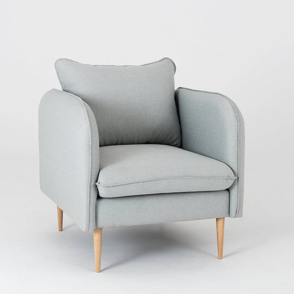 Sessel POSH WOOD - Platin, Natur