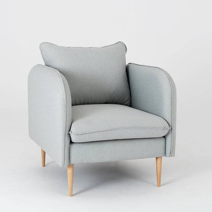 Sessel POSH WOOD - Platin, Natur