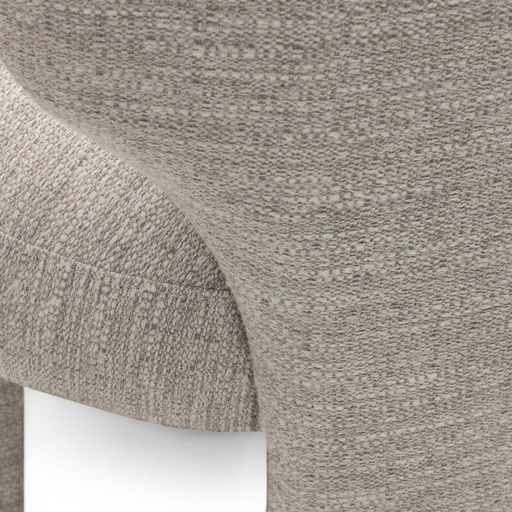 Polsterstuhl MALI beige, abgerundete Formen