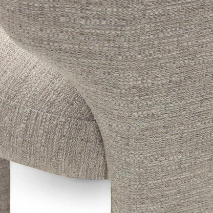 Polsterstuhl MALI beige, abgerundete Formen