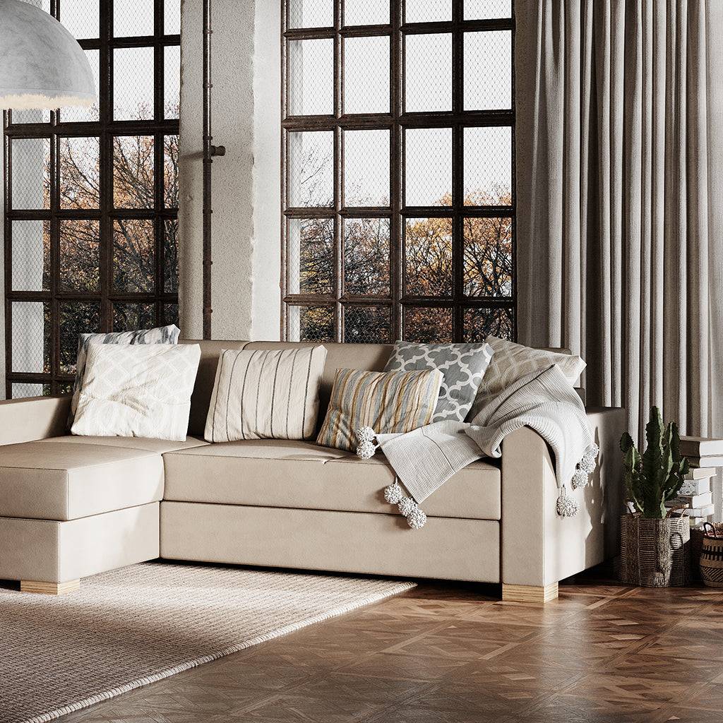 Eckschlafsofa STABLE - Beige