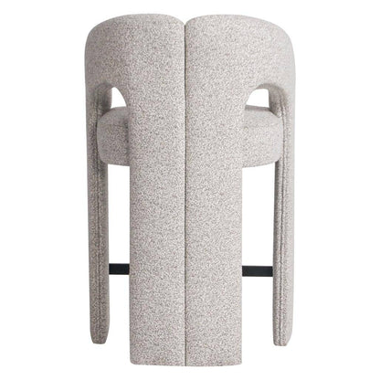 Sgabello imbottito JOEL, grigio-beige