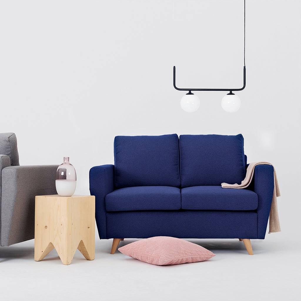 Sofa LOVER 2-Sitzer - Tinte, Natur