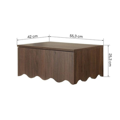 Comodino TIM Villa Walnut con Onda
