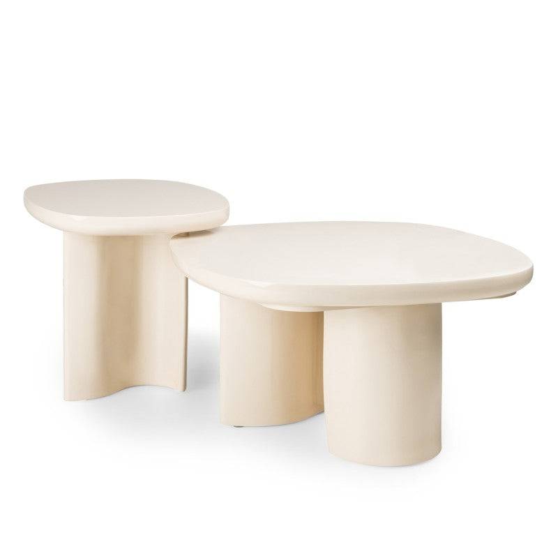 Tavolo PUREL 80 cm Beige Chiaro Lucido