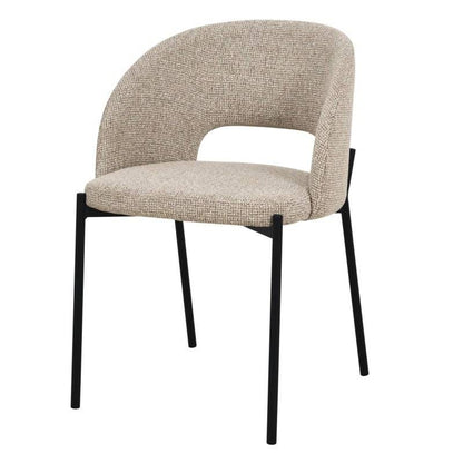 Sedia MORES con apertura schienale, beige melange